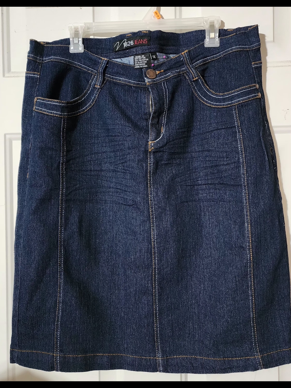 Vigoss Women’s Dark Indigo Denim Skirt